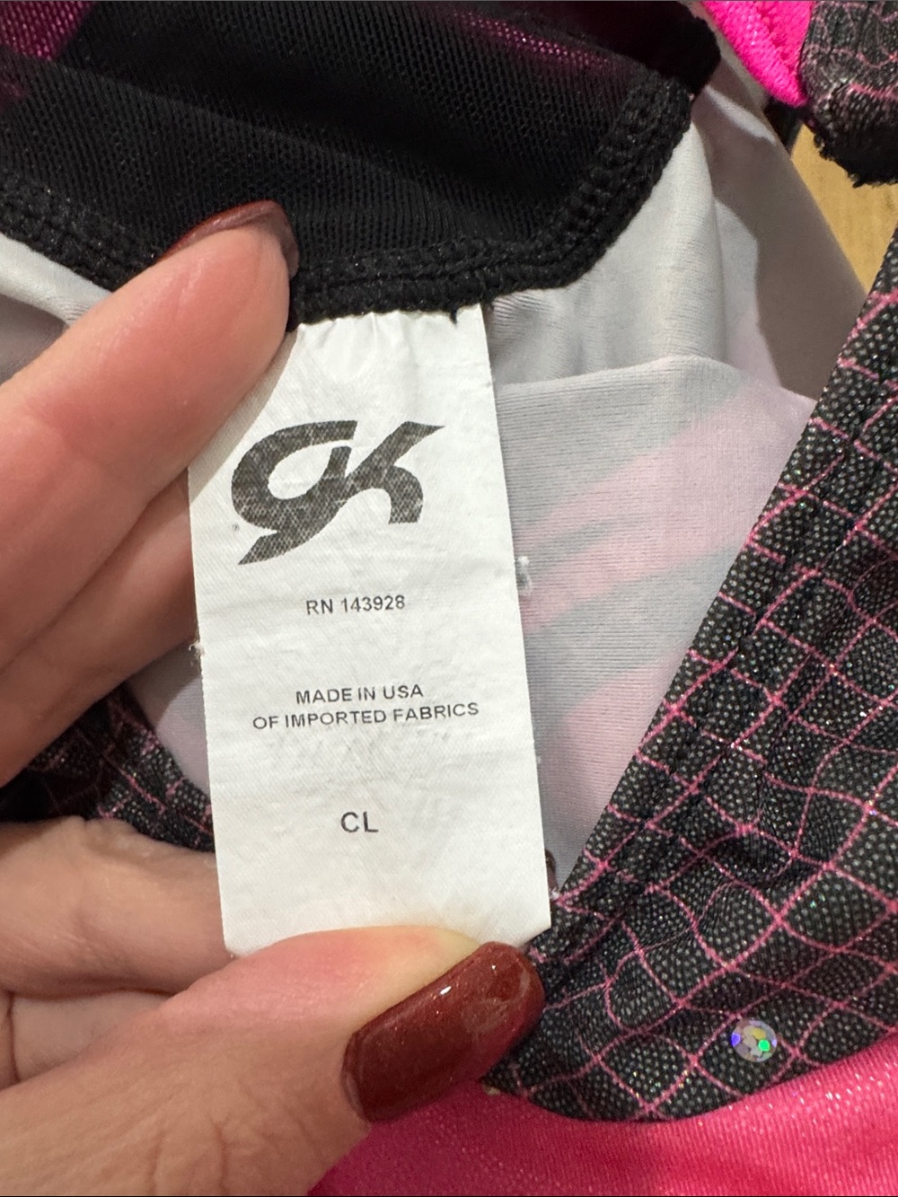 GK Gymnastics Leotard, Size CL - Picture 3 of 3